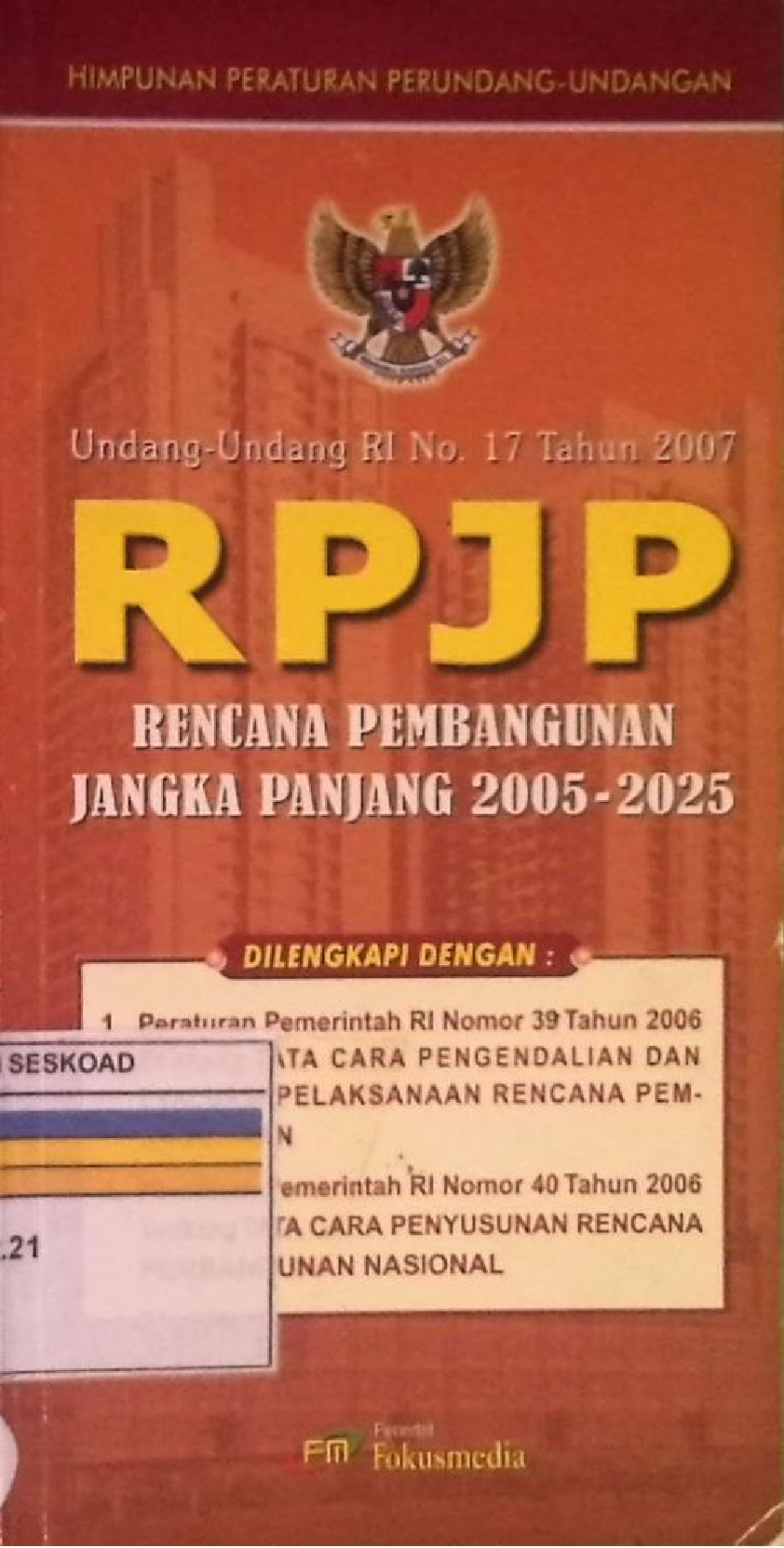 RPJP Rencana Pembangunan Jangka Panjang 2005-2025